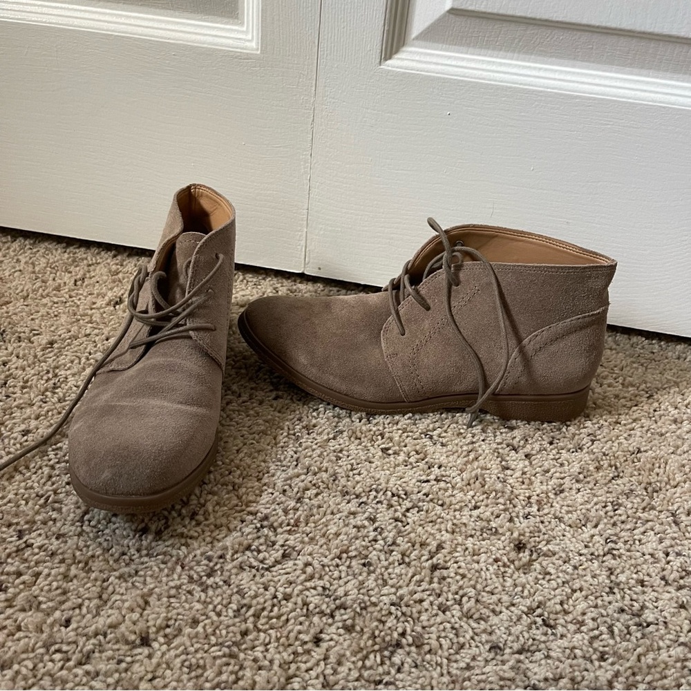 Franco Sarto Suede Booties Size 8 Women